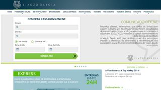 
                            3. Viação Garcia - Site Oficial