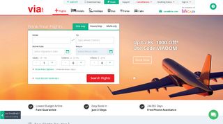 
                            5. Via.com: Book Flights, Hotels, Bus and Holiday Packages Online