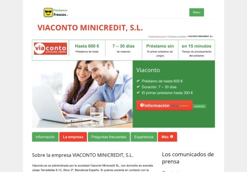 
                            3. VIACONTO MINICREDIT, S.L. - Viaconto - Préstamos