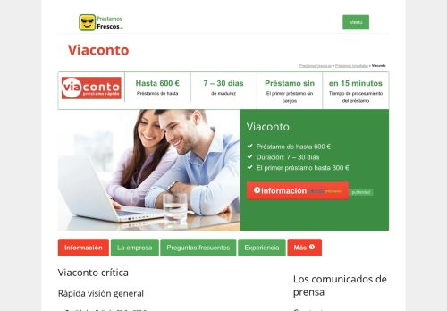 
                            5. Viaconto - Préstamo de hasta 600 € - Viaconto - Préstamos