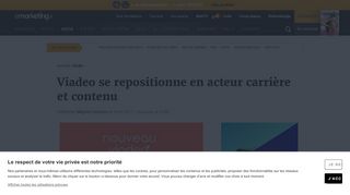 
                            13. Viadeo se repositionne en acteur carrière et contenu - E ...