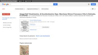 
                            10. Viaggi Dell' Illustrissimo, & Eccellentissimo Sign. Marchese Ghiron ...