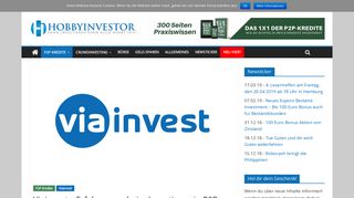 
                            8. Viainvest - Erfahrungen beim Investieren in P2P Krediten - Der ...