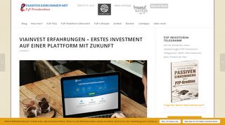 
                            5. Viainvest Erfahrungen - Erstes Investment auf einer Plattform mit Zukunft