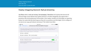 
                            12. Viaplay inloggning lösenord - womensprizbest.se