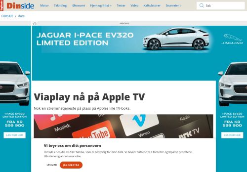 
                            5. Viaplay nå på Apple TV - DinSide