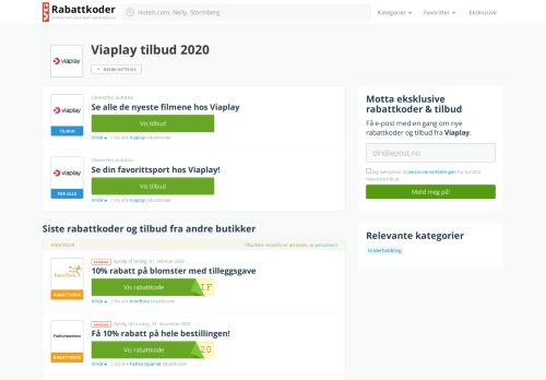 
                            5. Viaplay.no kampanje - 1 måned gratis uten bindingstid - VG