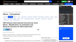 
                            8. VIB Vietnam International Commercial Joint Stock : Modification on ...