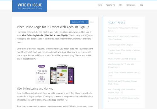 
                            8. Viber Online Login for PC: Viber Web Account Sign Up - votebyissue