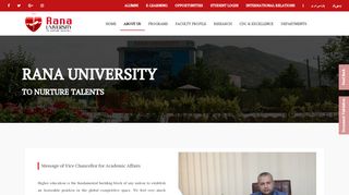 
                            4. Vice Chancellor - Rana University