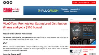 
                            12. ViceOffers: Promote our Dating Lead Distribution iFrame and get a ...