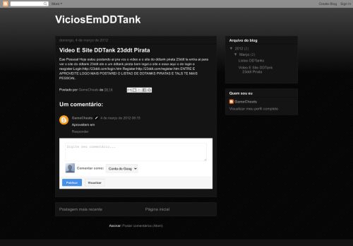 
                            3. ViciosEmDDTank: Video E Site DDTank 23ddt Pirata