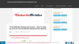 
                            13. Victoria Brides Dating Site Review All + and - in 2018 March [Video ...