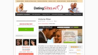 
                            8. Victoria Milan - 63 Reviews | Lees hier alle Ervaringen! - Datingsites.nl