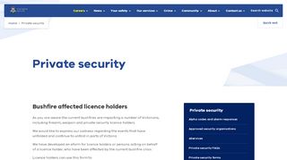 
                            7. Victoria Police - Private Security