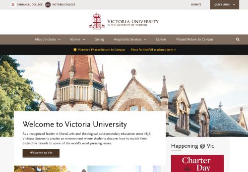 
                            11. Victoria University Home