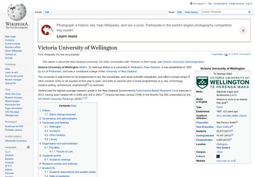 
                            11. Victoria University of Wellington - Wikipedia