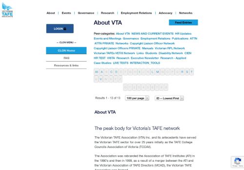 
                            13. Victorian TAFE Association - About VTA