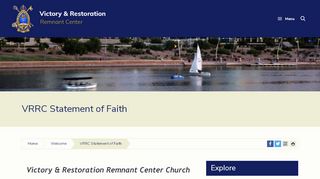 
                            7. Victory & Restoration Remnant Center | VRRC Statement of Faith