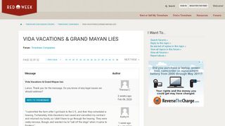 
                            9. Vida Vacations & Grand Mayan lies [page 25] - Timeshare Companies ...