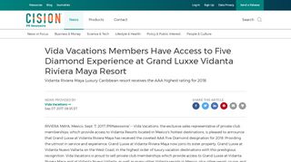 
                            10. Vida Vacations Members Have Access to Five Diamond Experience at ...