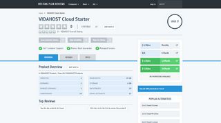 
                            12. VIDAHOST Cloud Starter Pricing & Features | Hosting Plan Reviews