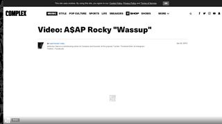 
                            11. Video: A$AP Rocky 