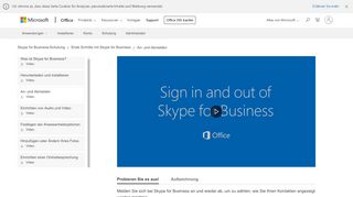 
                            10. Video: An- und Abmelden bei Skype for Business - Skype for Business