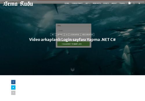 
                            6. Video arkaplanlı Login sayfası Yapma .NET C# - Sema Kudu