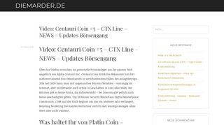 
                            9. Video: Centauri Coin #5 - CTX Line - NEWS - Updates Börsengang