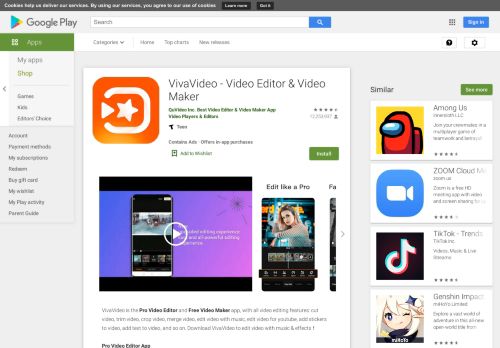 
                            4. Video Editor & Free Video Maker - VivaVideo – Apps on Google Play