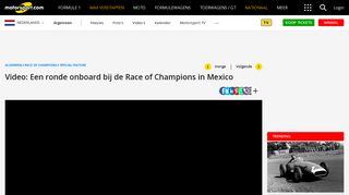 
                            5. Video: Een ronde onboard bij de Race of Champions in Mexico ...