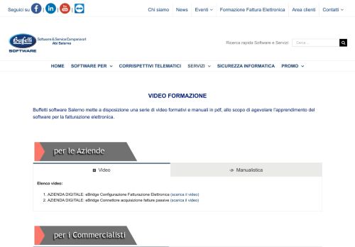 
                            11. Video Formazione - Buffetti Software Campania Salerno