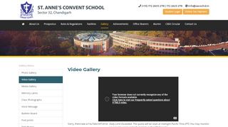 
                            4. Video Gallery - St. Anne's Convent School | Sector 32, Chandigarh