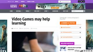 
                            12. Video Games may help learning - Kiwi Kids News