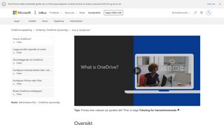 
                            4. Video: Hva er OneDrive? (personal) - OneDrive - Office Support