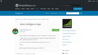 
                            9. video intelligence login | WordPress.org