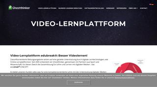 
                            4. Video-Lernplattform | Ghostthinker