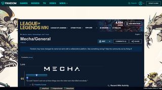 
                            11. Video - Mecha Zero Sion - Login Screen | League of Legends Wiki ...