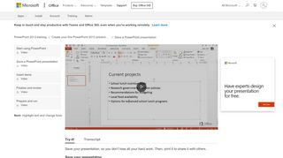 
                            3. Video: Save a PowerPoint presentation - PowerPoint - Office Support