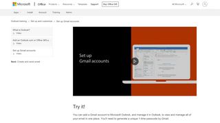 
                            9. Video: Set up Gmail accounts - Outlook - Office Support - Office 365