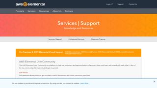 
                            8. Video & Software Support with AWS Elemental Customer & Partner ...