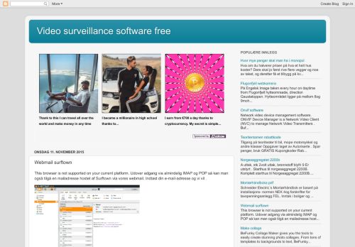 
                            5. Video surveillance software free: Webmail surftown