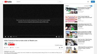 
                            9. Video Tutorial on How to make order on Maxbhi.com - YouTube