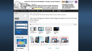 
                            12. Video Tutorial Penggunaan Tablet dan Slide Penggunaan ...