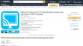 
                            6. Video & TV Cast for Fire TV: Best Browser to stream any ... - Amazon