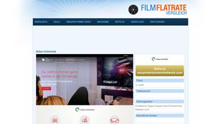 
                            8. Video Unlimited | Film Flatrate Vergleich 2016