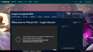 
                            13. Video - Welcome to Planet Urf - Login Screen | League of Legends ...