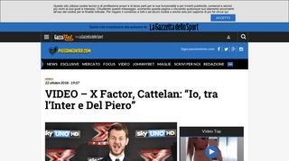 
                            11. VIDEO – X Factor, Cattelan: “Io, tra l'Inter e Del Piero” – Passioneinter ...
