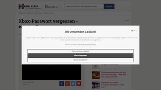 
                            8. VIDEO: Xbox-Passwort vergessen - was tun? - Helpster.de